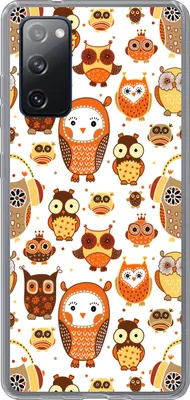 Produktbild von MuchoWow® Handyhülle Schutzhülle Hülle für Telefoonhoesje Samsung Galaxy S20 FE Mädchen - Eule - Orange - Muster - Mädchen - Kind - Kinder Silikon Softcase Handy Hülle - Abdeckung