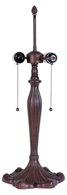 Zdjęcie produktu dla Clayre & Eef podstawa lampy lampa stołowa Tiffany Ø 23x62 cm brązowy plastik