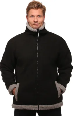 Produktbild von Arbeits Fleece - Jacke, schwarz/grau, Größe L