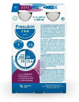 Produktbild von Fresubin 2 kcal DRINK Waldfrucht Trinkflasche, 24X200 ml LOE