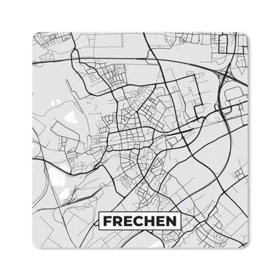 Produktbild von MuchoWow® Mauspad Mousepad Karte - Deutschland - Frechen - Karte der Stadt 30x30 cm - Mousepads - Maus Mat - Pad - Mausunterlage - Gaming
