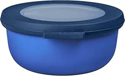 Obrázek produktu pro Mepal - Multi Bowl Cirqula Round - Úložná nádoba s víčkem - Vhodná jako vzduchotěsná dóza do chladničky, nádobí do mikrovlnné trouby a jako nádoba na potraviny - 350 ml - Živé modrá barva