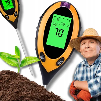 Image de OMNA | Appareil de mesure du sol 4 en 1 - Électronique - pH, humidité, température - Idéal pour les soins aux plantes