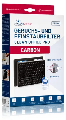 Zdjęcie produktu dla CleanOffice 16/840.40.40, Filtr wylotowy, Czarny, 2 szt.