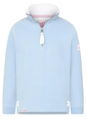 Produktbild von Lazy Jacks - Sweatshirt für Mädchen, mit kurzem Reißverschluss LJ533 (116) (Himmel)