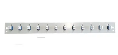 Produktbild von EFB Elektronik SB-FP-S-12SC-S-OS2, LC, OM4, Schwarz, Metall, 1U, 432 mm