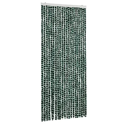 Produktbild von vidaXL Insektenschutz-Vorhang Grün und Weiß 90x220 cm Chenille