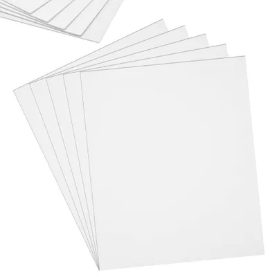 5 PVC-Schaumplatten 40x30 cm, 2,5 mm, weiß