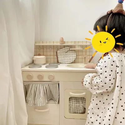 Produktbild von 360Home Kinderspielhaus Holzspielzeug Simulation Küche