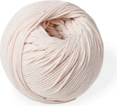 Produktbild von Creme Geflochtene Baumwollgarn 100g 200 m, Recyceltes Baumwollgarn