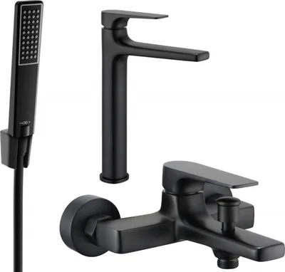 Produktbild von Mexen Lynx R72 Badewannenset, Schwarz - 745913R72-70
