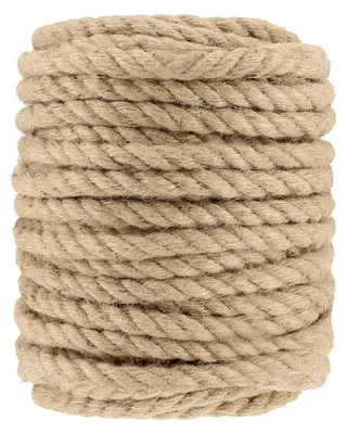 Immagine prodotto di Spago di juta, 12 mm - 30 metri. Juta naturale - spago di canapa - corda per legare - corda da giardino - sostenibile e resistente - corda da giardino