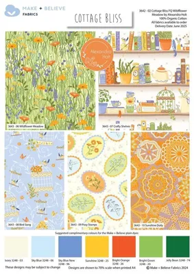 Immagine prodotto di Confezione di "fat quarters" in cotone al 100%, ideale per il quilting