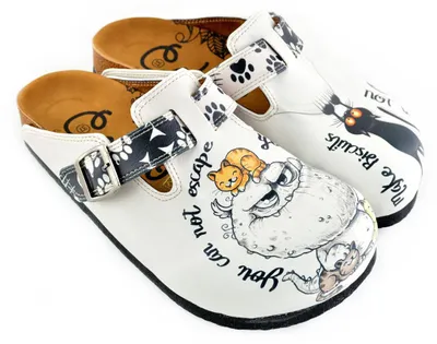 Produktbild von Damen Clogs Calceo mit Katzen WCAL342 41