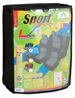 Produktbild von KEGEL Auto Sitzschonbezug Sitzbezüge Set Vorne und Hinten Polyester Blau Schwarz