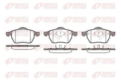Produktbild von REMSA Bremsbeläge Satz Vorne Bremsklötze für AUDI A3 Schrägheck (8L1) 0390.01