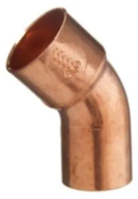 Produktbild von Kupfer Lötfitting 45° Winkelstück für Kupferrohre Ø 15 mm, 10er Pack