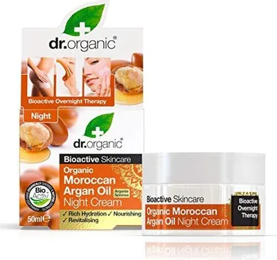 Image de Crème de nuit à l'argan Dr. Organic 50 ml