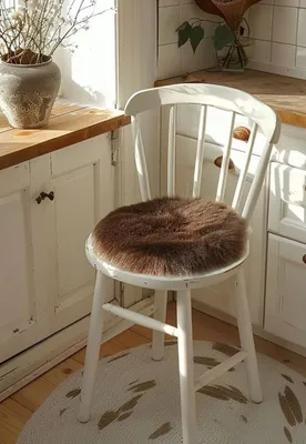 Produktbild von Lammell Sitzkissen Ø 40 cm Braun -