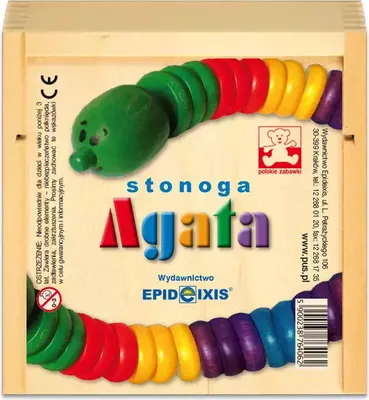 Zdjęcie produktu dla EPIDEIXIS Stonoga Agata: Drewniana zabawka dla dzieci