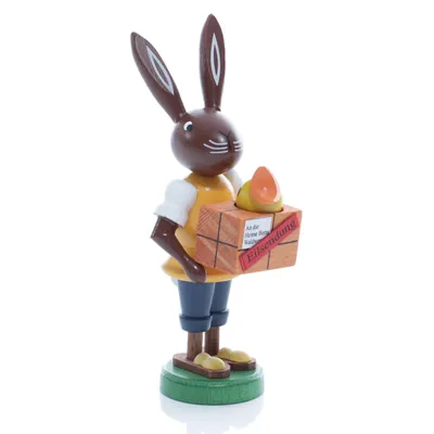 Produktbild von Thomas Preißler Erzgebirge Osterhase 10 cm, Motiv:Hase Postbote