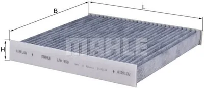 Produktbild von MAHLE ORIGINAL Filter, Innenraumluft LAK 859
