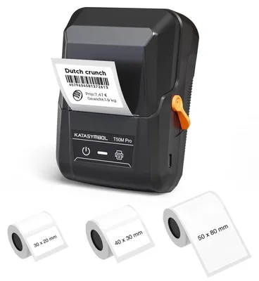 Image de Imprimante d'étiquettes - Bluetooth - 20 à 50 mm - Étanche - 3 rouleaux d'étiquettes