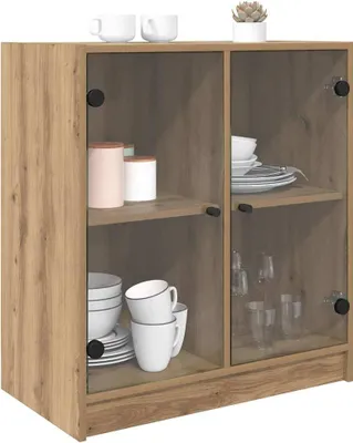 Zdjęcie produktu dla vidaXL Szafka boczna Artisan dąb 68 x 37 x 75,5 cm Materiał drewnopochodny