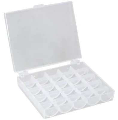 Zdjęcie produktu dla 25 pojemników do przechowywania – przezroczysty plastik, 12x10x2,5 cm