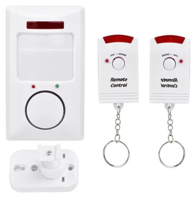 Immagine prodotto di Sistema di allarme wireless da 105 dB, sensore di movimento a infrarossi, allarme antintrusione, sicurezza domestica