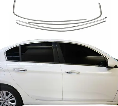 Zdjęcie produktu dla Listwy okienne do Fiat Tipo 2015-2025 sedan hatchback chrom 4szt