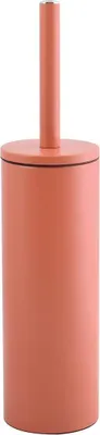 Produktbild von Spirella WC Bürste Klobürste Toilettenbürste „Akira“ mit hygienischem Behälter matt terracotta rot