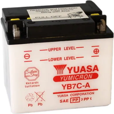 Imagen del producto de Batería Yuasa YB7C-A de 12V/8Ah para YAMAHA