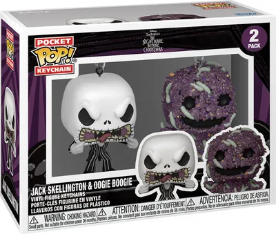 Productafbeelding van The Nightmare Before Christmas: Jack Skellington & Oogie Boogie sleutelhanger, Funko