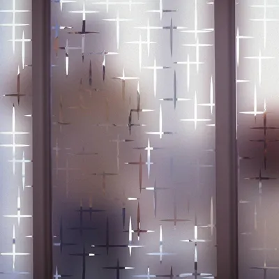 Image de Film décoratif pour fenêtres, modèle 035-028 – Dimensions : 300 x 279 cm