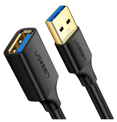 Obrázok produktu pre Ugreen extension cable adapter USB 3.0 (female) to USB 3.0 (male) 2m (black)