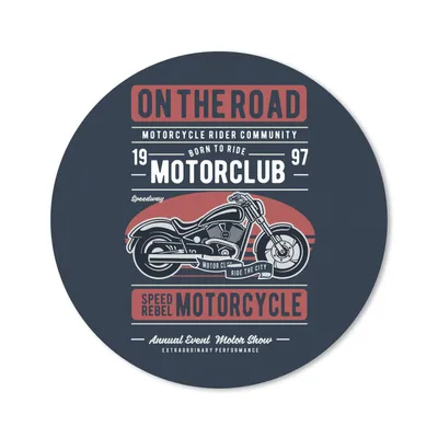 Produktbild von MuchoWow® Mauspad Mousepad Motorrad - Retro - Zitat 30x30 cm - Mousepads - Maus Mat - Pad - Mausunterlage - Tischunterlage - Schreibtischmatten