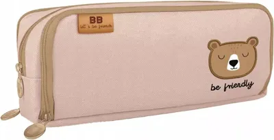 Zdjęcie produktu dla BB Friends Miś Piórnik 3-komorowy szkolny