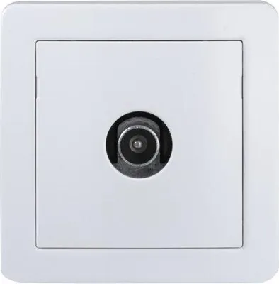 Image de Prise tv saillie complet Alréa, SCHNEIDER ELECTRIC, blanc