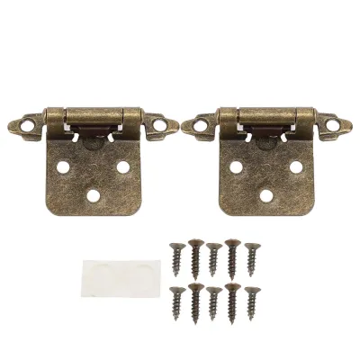 Image de Charnière pour armoires de camping-car, saillie de 1,27 cm, à fermeture automatique, quincaillerie pour camping-car, bateau, salle de bains, cuisine, laiton antique