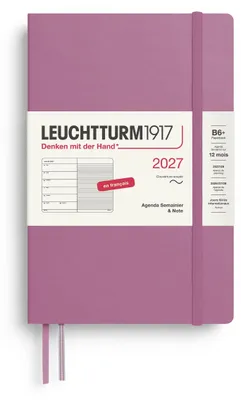 Produktbild von LEUCHTTURM1917 Wochenkalender 2027 Paperback (B6+) mit Notizbuch, liniert - Term