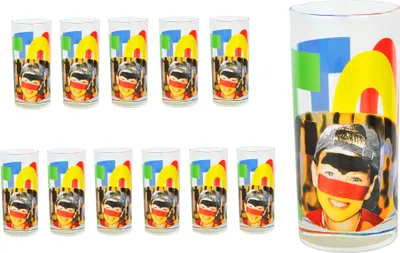 Zdjęcie produktu dla zestaw 12 szklanek do wody Face Tatoo