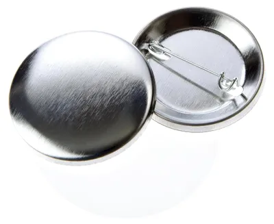 Produktbild von Buttonrohlinge 37mm (100 Stück) mit Sicherheitsnadel für USA Buttonmaschine