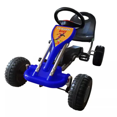 Image de Vidaxl Go -Kart avec pédales bleu