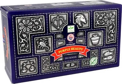 Produktbild von Satya Super Hit Purple Beauty 12x15g Räucherstäbchen indische Duftmischung