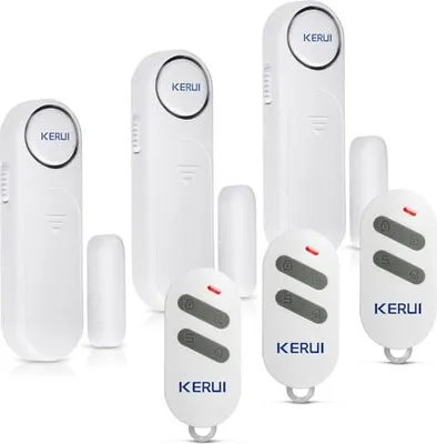 Produktbild von Fensteralarm, Türalarm 3 Fernbedienungen, WLAN-Sicherheitssystem, Magnetsensor, 120 dB, Modi, Kontakteinbruchschutz, Anti-Diebstahl
