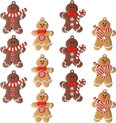 Produktbild von 24 Lebkuchenmann-Ornamente für den Weihnachtsbaum