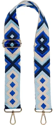 Produktbild von styleBREAKER Taschen Schulterriemen verstellbar mit buntem Ethno Muster, Wechsel Taschengurt, Karabiner, Handyband 02013024