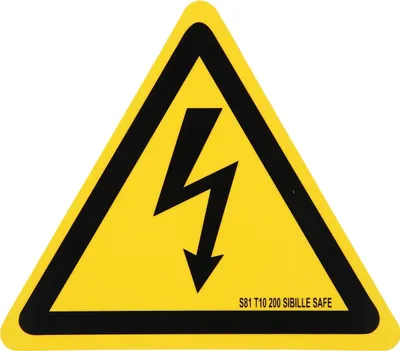 Produktbild von KS Tools  Warnschild-Hybrid-Blitz, Kunststoff, 200 mm, 117.0179