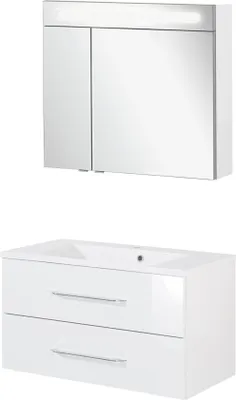 Produktbild von Fackelmann B.CLEVER Badmöbel Set 3-teilig, 90 cm, Weiß